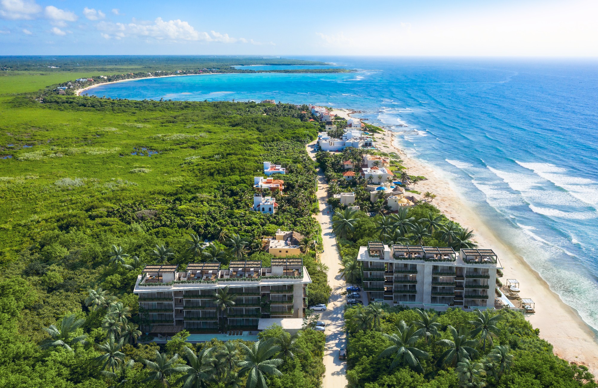 Beachfront Properties for Sale in Tulum, Quintana Roo, Mexico.